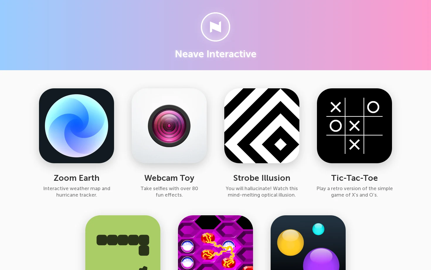 Neave Interactive 页面快照